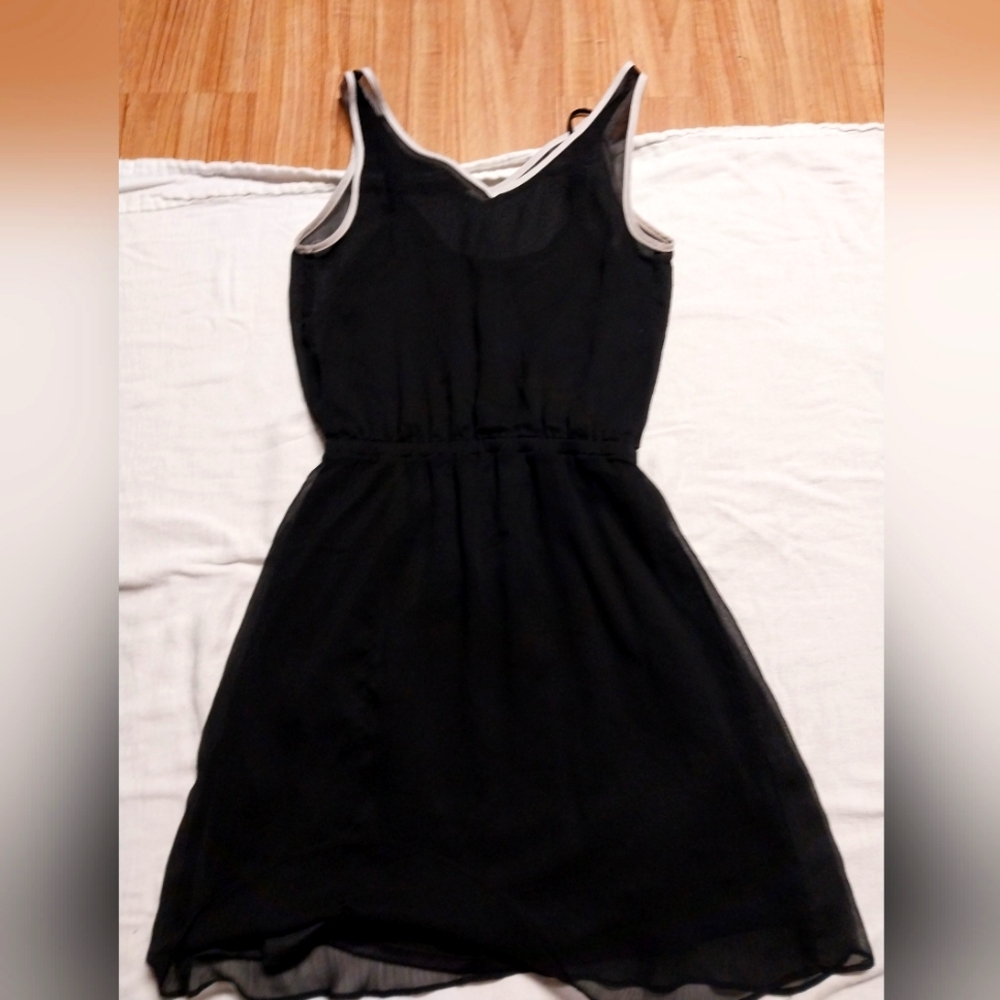 Women's casual black dress